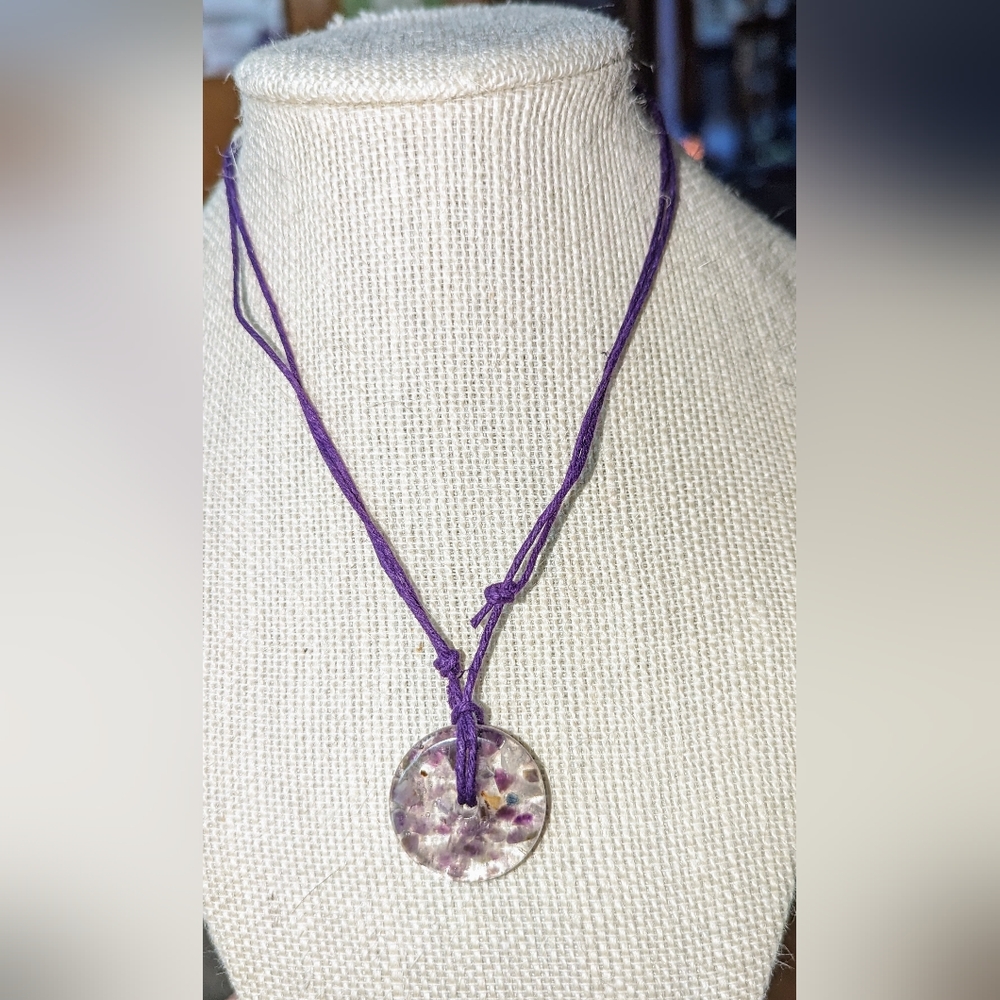 Amethyst stone necklace